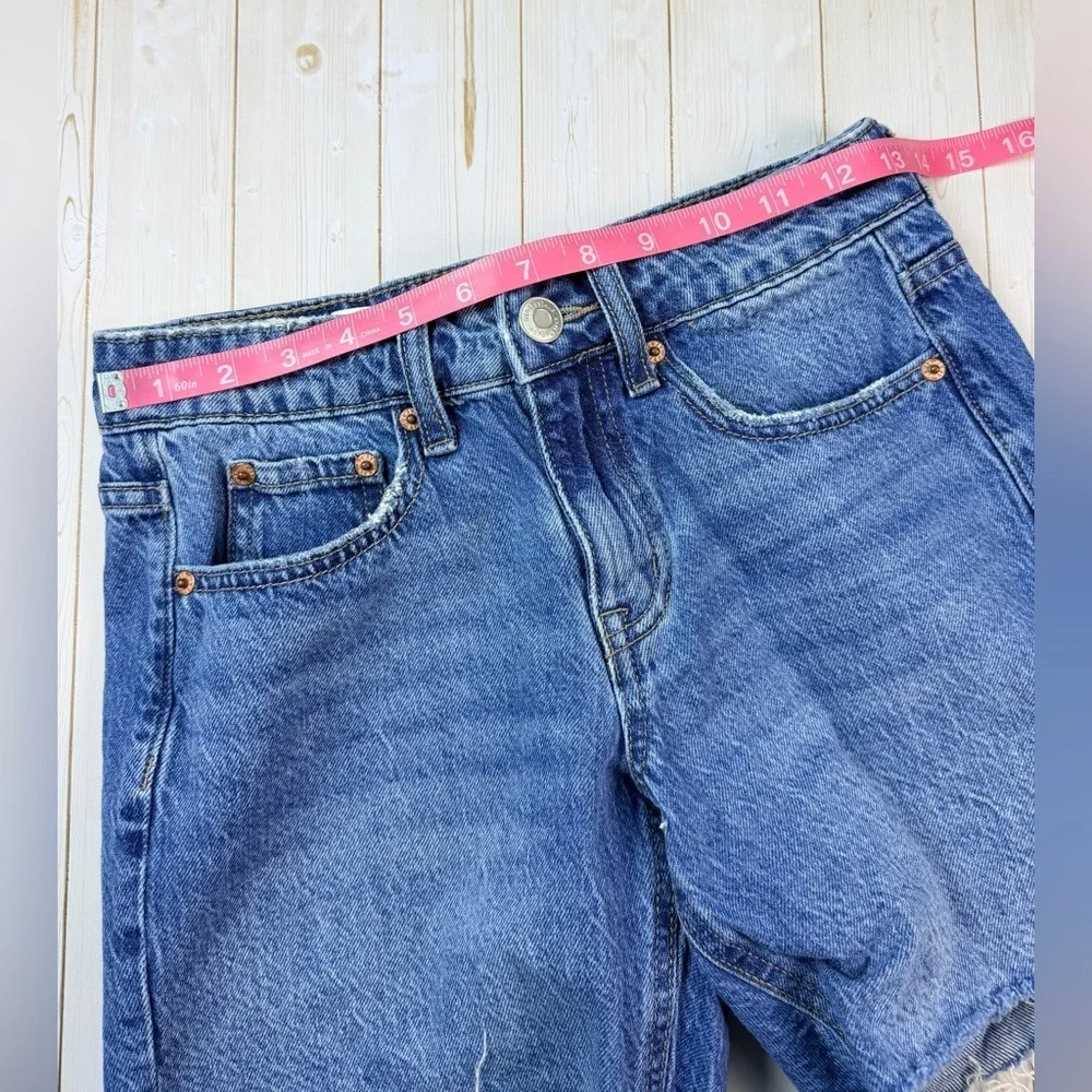Aeropostale Low-Rise Baggy Denim Shorts 6” Size 00